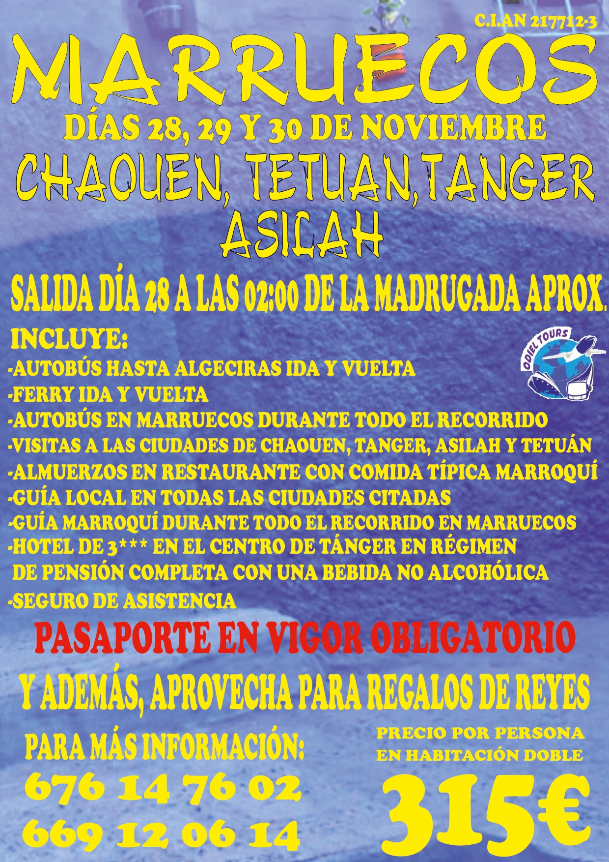 MARRUECOS NORTE NOVIEMBRE