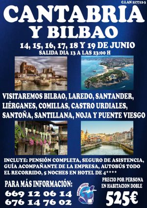 CANTABRIA Y BILBAO JULIO
