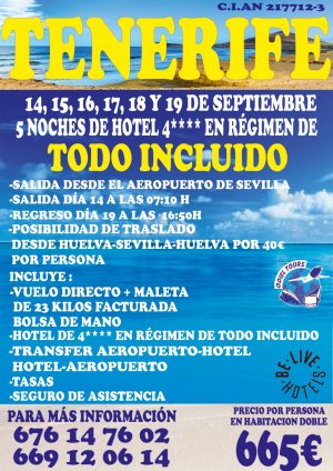 TENERIFE SEPTIEMBRE